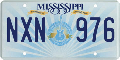 MS license plate NXN976