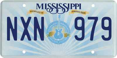 MS license plate NXN979