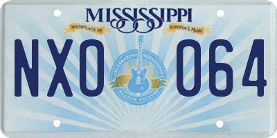 MS license plate NXO064