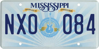MS license plate NXO084