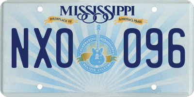 MS license plate NXO096