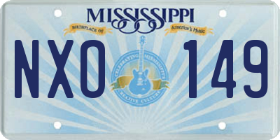 MS license plate NXO149