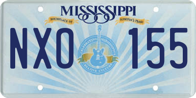 MS license plate NXO155