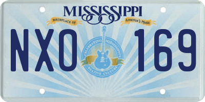 MS license plate NXO169
