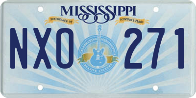 MS license plate NXO271