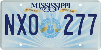 MS license plate NXO277
