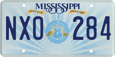 MS license plate NXO284