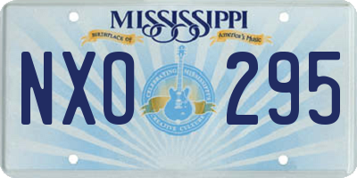 MS license plate NXO295