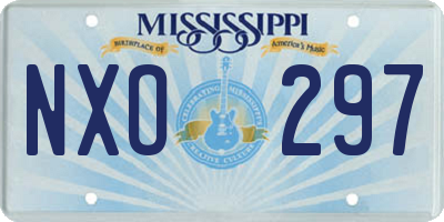 MS license plate NXO297