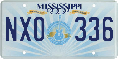 MS license plate NXO336