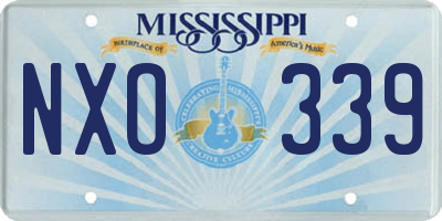 MS license plate NXO339