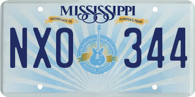 MS license plate NXO344