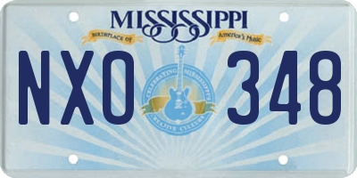 MS license plate NXO348