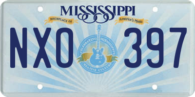 MS license plate NXO397