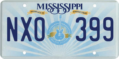MS license plate NXO399