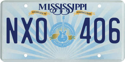 MS license plate NXO406