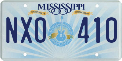 MS license plate NXO410
