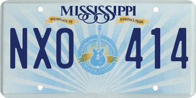 MS license plate NXO414