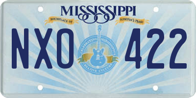 MS license plate NXO422