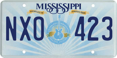 MS license plate NXO423