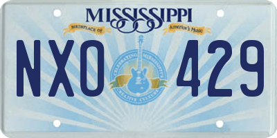 MS license plate NXO429