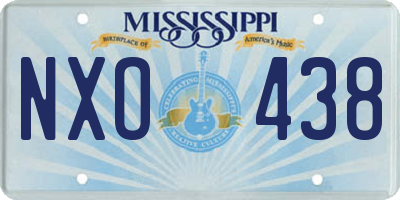 MS license plate NXO438