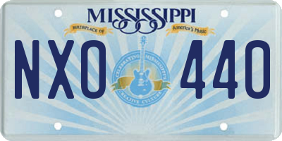 MS license plate NXO440
