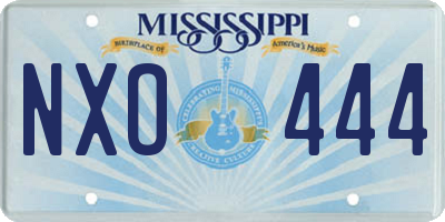 MS license plate NXO444