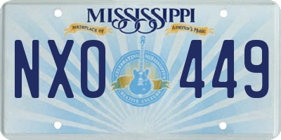 MS license plate NXO449