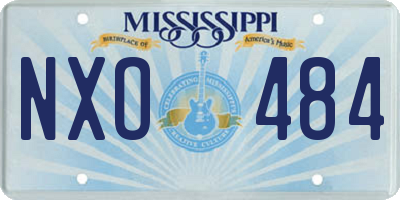MS license plate NXO484