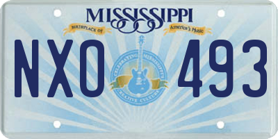 MS license plate NXO493