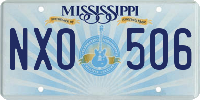 MS license plate NXO506