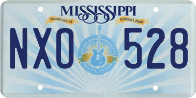 MS license plate NXO528