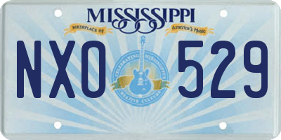 MS license plate NXO529