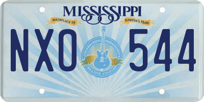 MS license plate NXO544