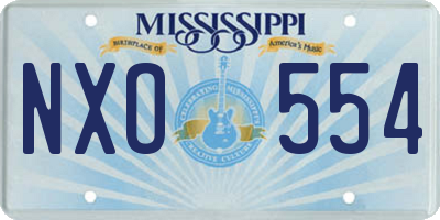 MS license plate NXO554