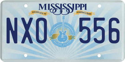MS license plate NXO556