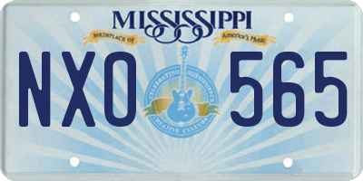 MS license plate NXO565