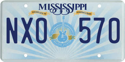 MS license plate NXO570