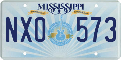 MS license plate NXO573