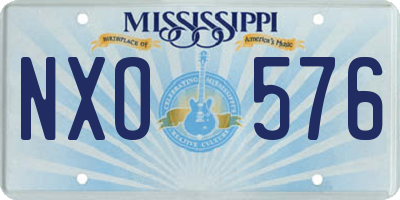 MS license plate NXO576