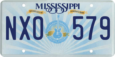 MS license plate NXO579