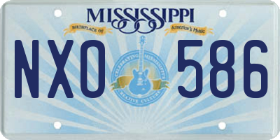 MS license plate NXO586