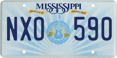 MS license plate NXO590