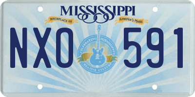 MS license plate NXO591