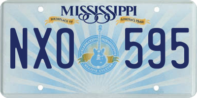 MS license plate NXO595