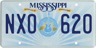 MS license plate NXO620