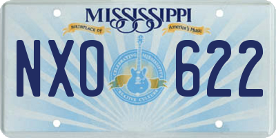 MS license plate NXO622