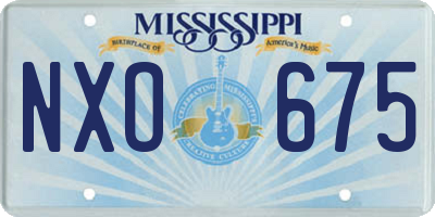 MS license plate NXO675