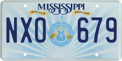 MS license plate NXO679
